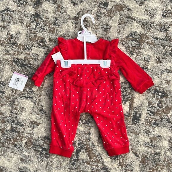 LITTLE ME | Red | DOT TREE 2 PIECE SWEATPANTS - Picture 6 of 7